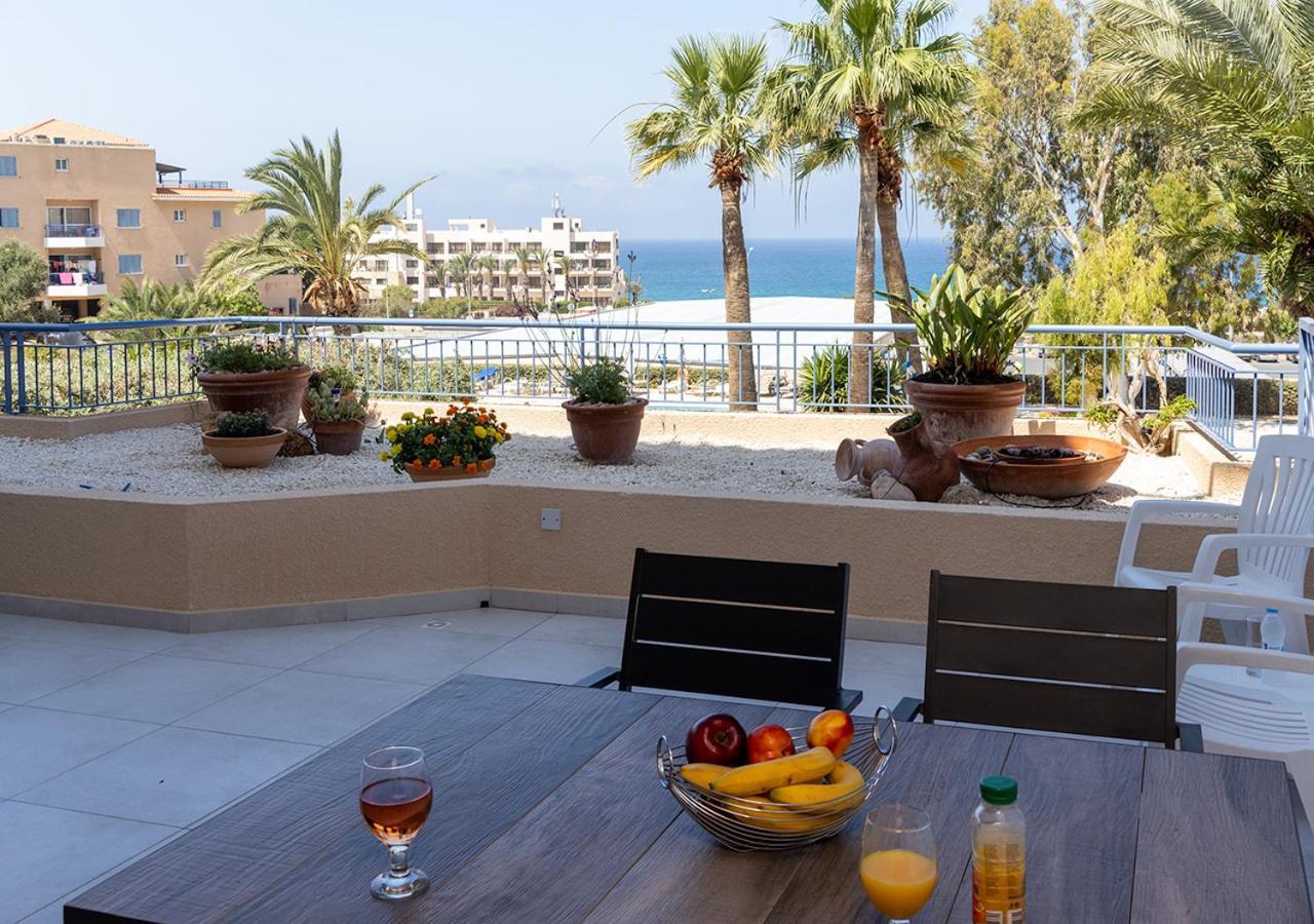 105 Kings Palace - Fabulous 2 Bed, 2 Bath, Large Patio With Garden - Sea Views Paphos 外观 照片