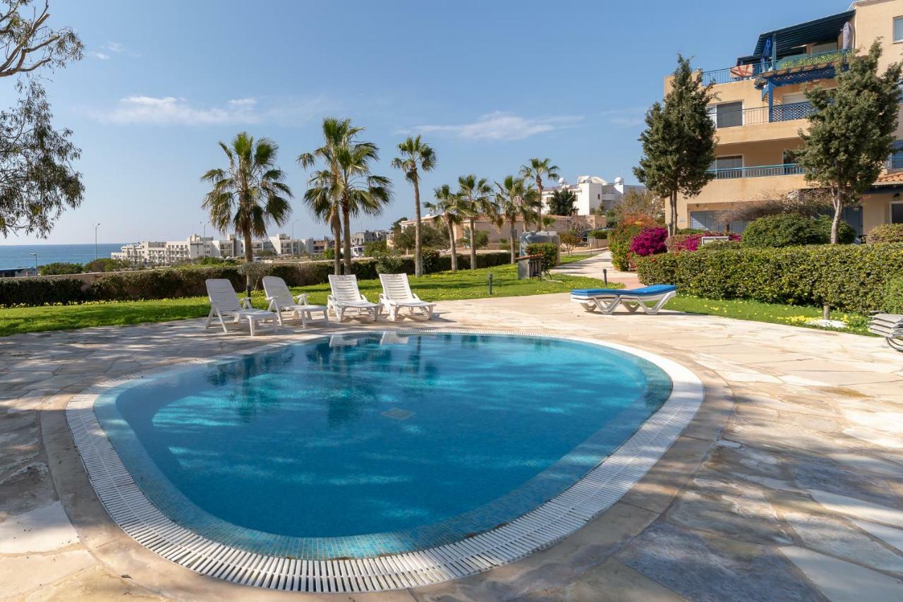 105 Kings Palace - Fabulous 2 Bed, 2 Bath, Large Patio With Garden - Sea Views Paphos 外观 照片